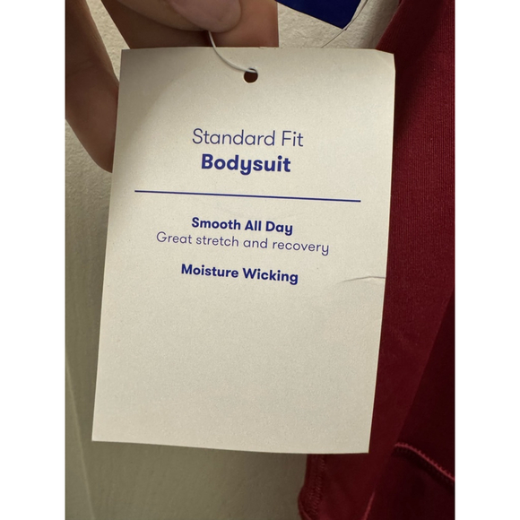 Women's JoyLab Bodysuit Size L Burgundy - Picture 7 of 7